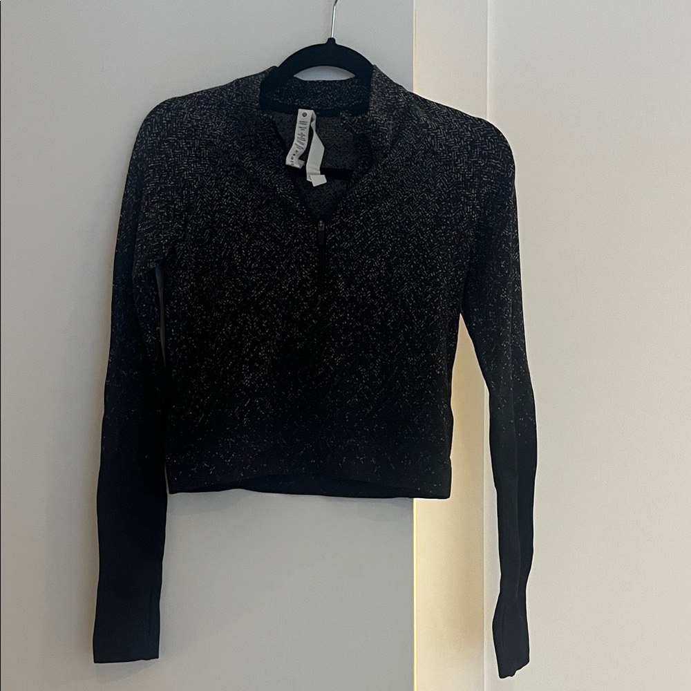 Lululemon cropped quarter zip